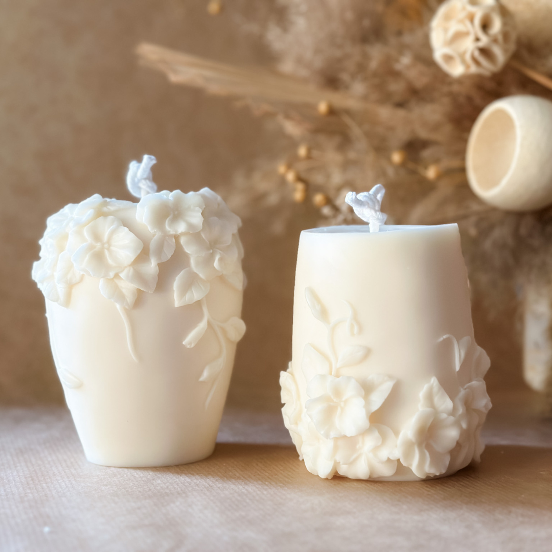 Świeca Flower Vase Set