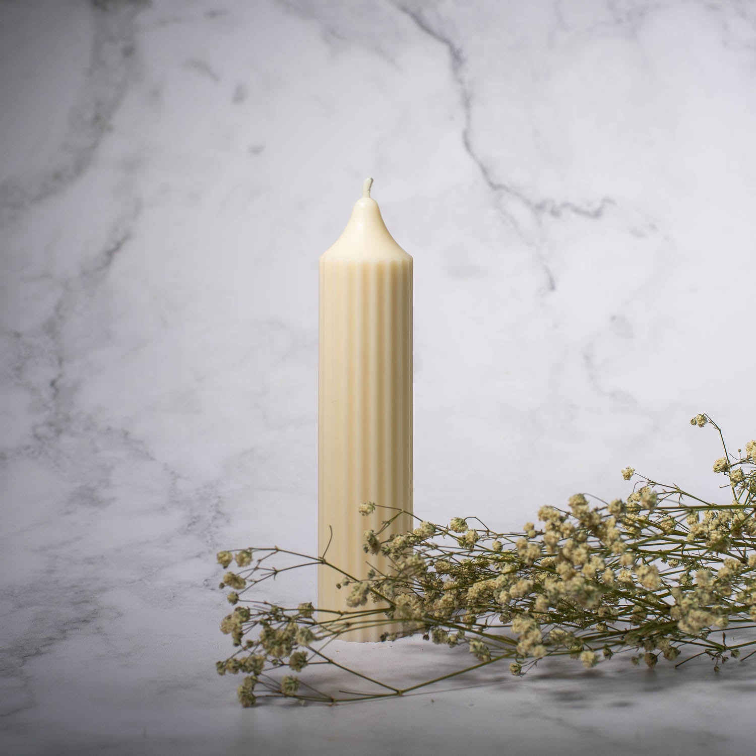 Świeca Pillar Ribbed 2szt.