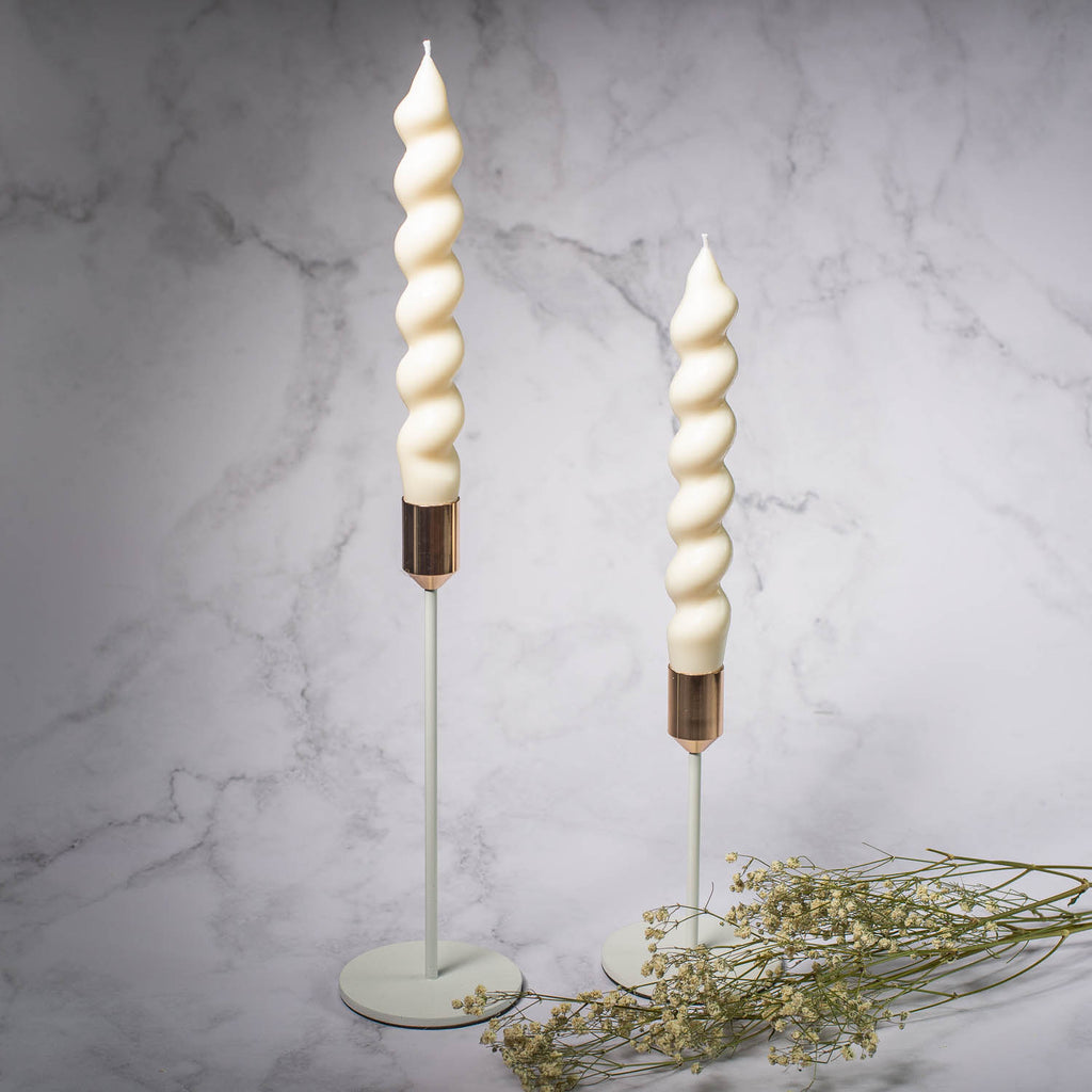 Świeca Taper Swirl 2szt.