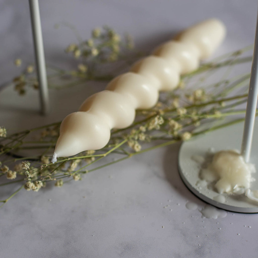 Świeca Taper Swirl 2szt.