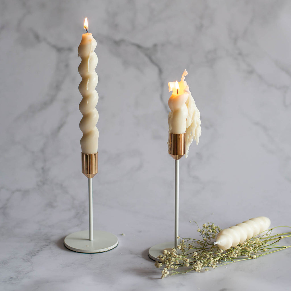 Świeca Taper Swirl 2szt.