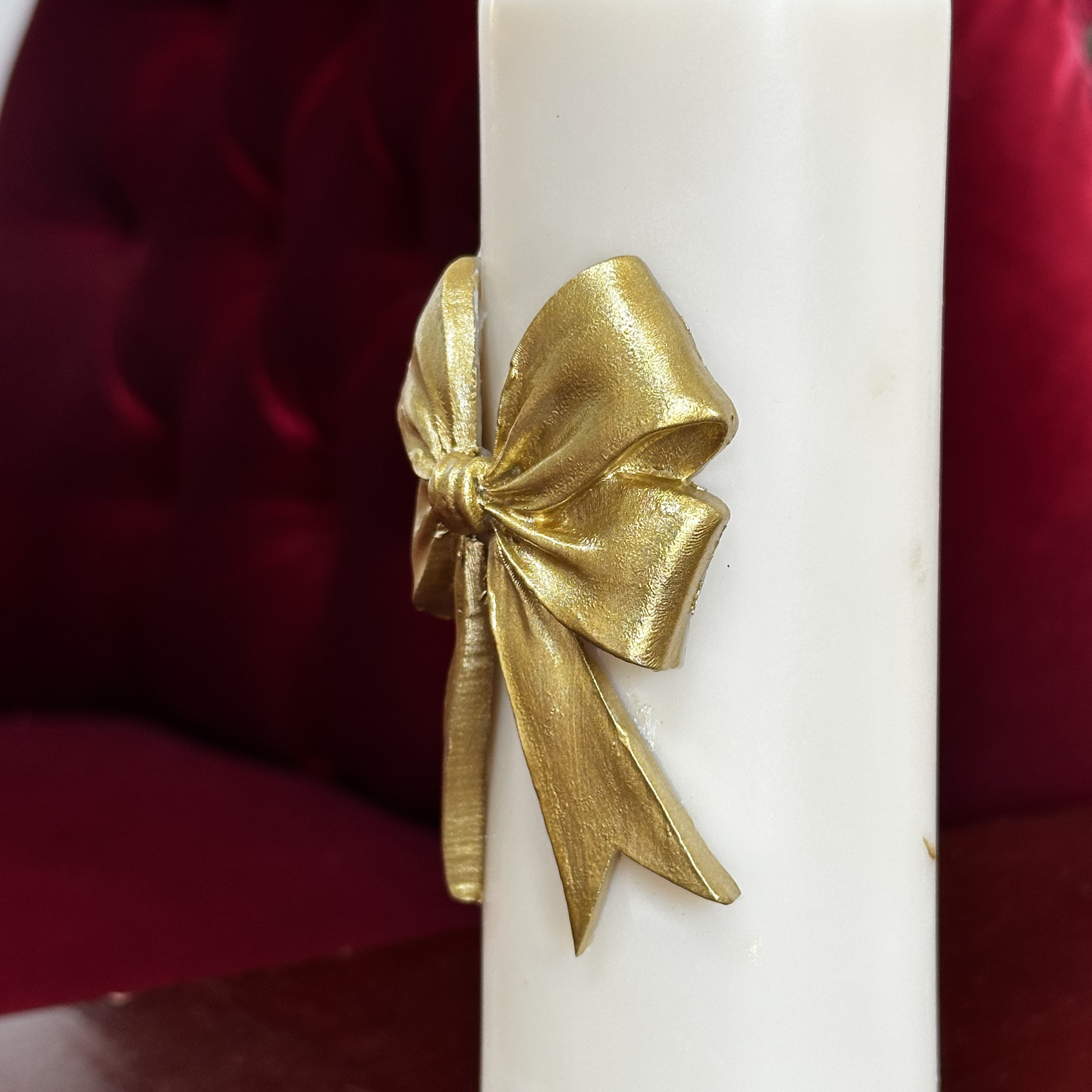 Świeca Pillar M Kokarda Gold