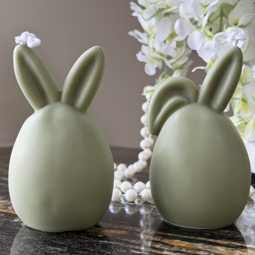 Świeca Jajko z uszkami postawionymi