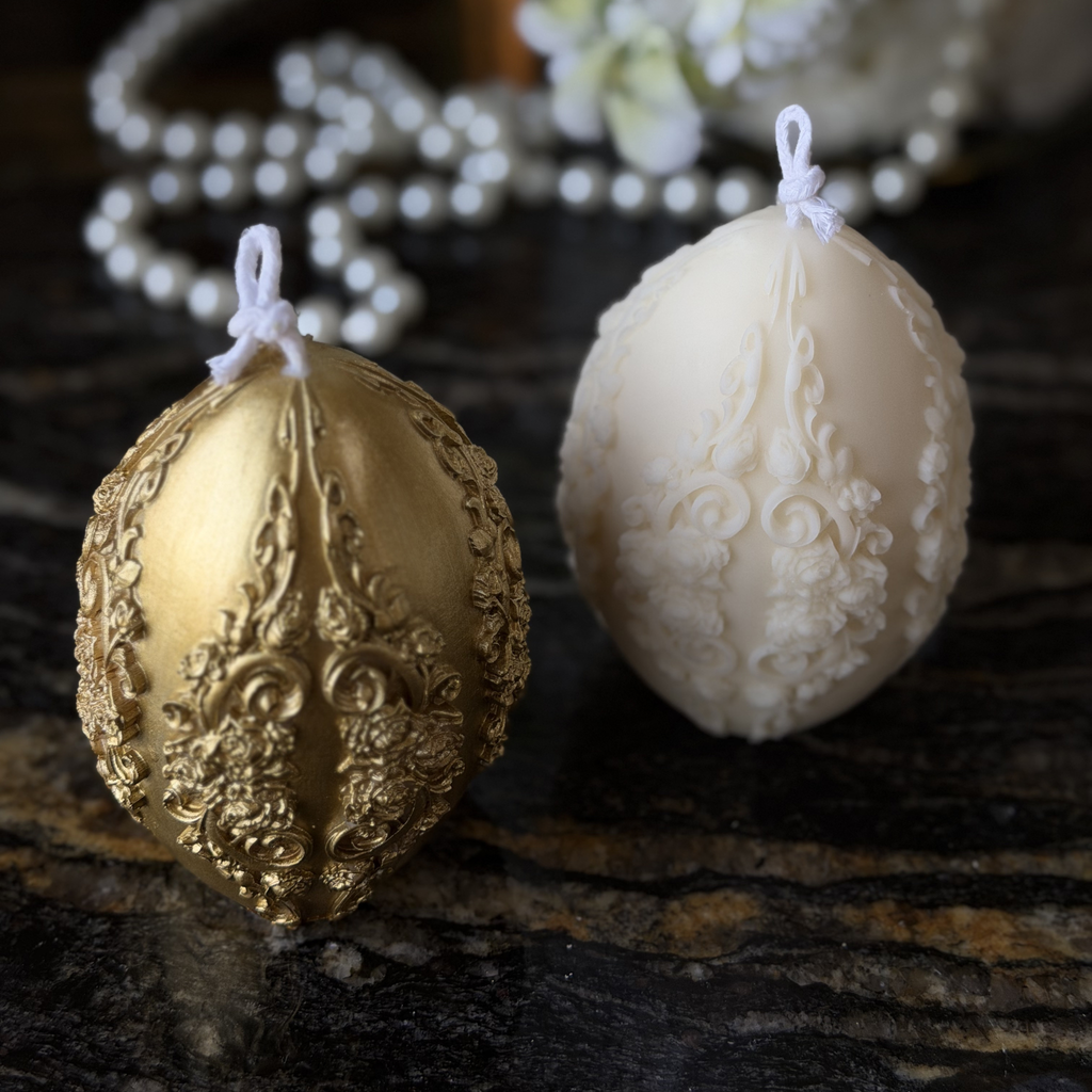 Świeca Jajko Pisanka Ornament