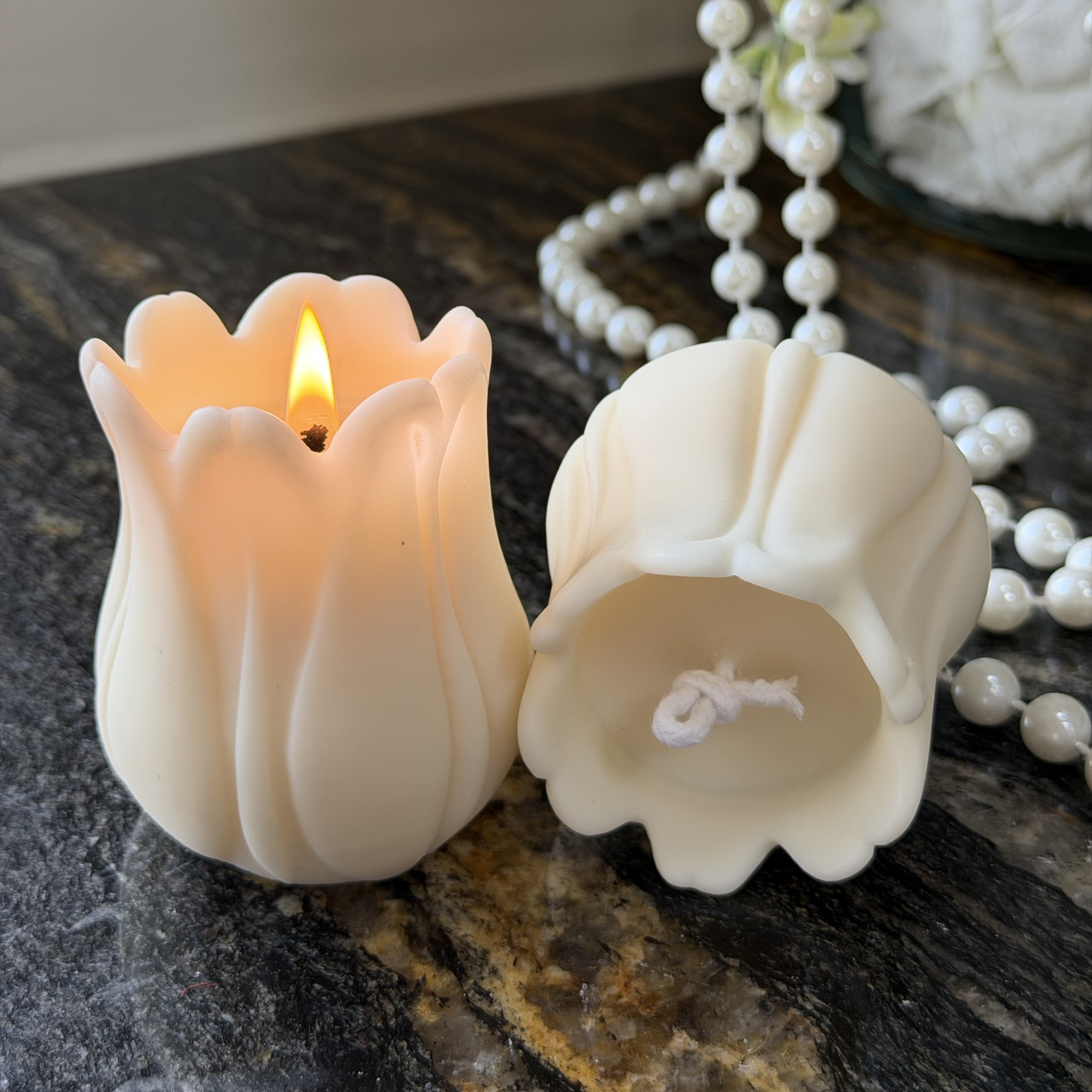 Zestaw świec: Świeca Tulipan (2szt.)