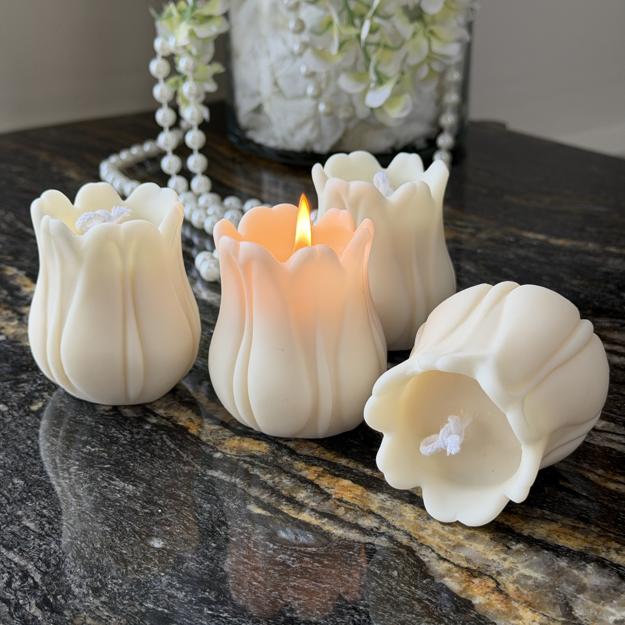 Zestaw świec: Świeca Tulipan (2szt.)