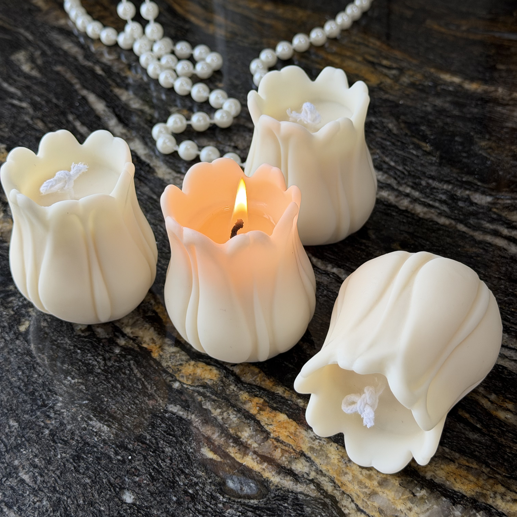 Zestaw świec: Świeca Tulipan (2szt.)